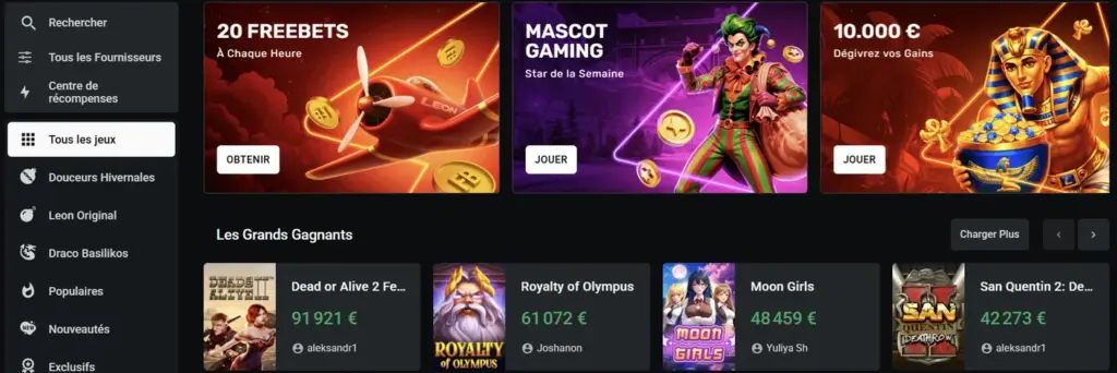 leon casino sans kyc